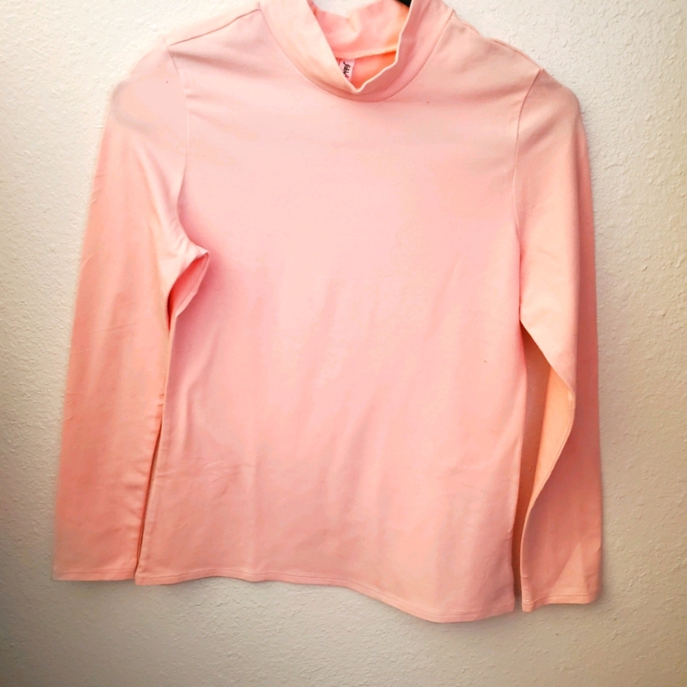 Just fab light pink mock turtle neck